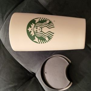 Glass Starbucks travel mug